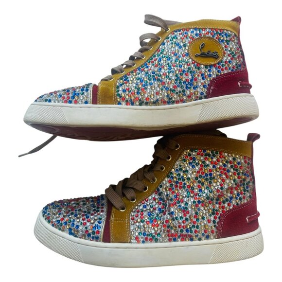 CHRISTIAN LOUBOUTIN BIP BIP WOMAN ORLATO FLAT GLITTER SNEAKERS Size: EU 40, US 9 - Picture 2 of 16